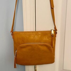 Mustard Color Miztique Satchel Crossbody